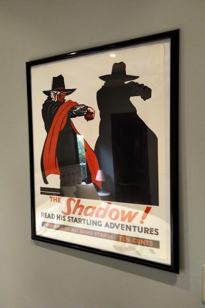 The Shadow! Read His Startling Adventures Poster Framed