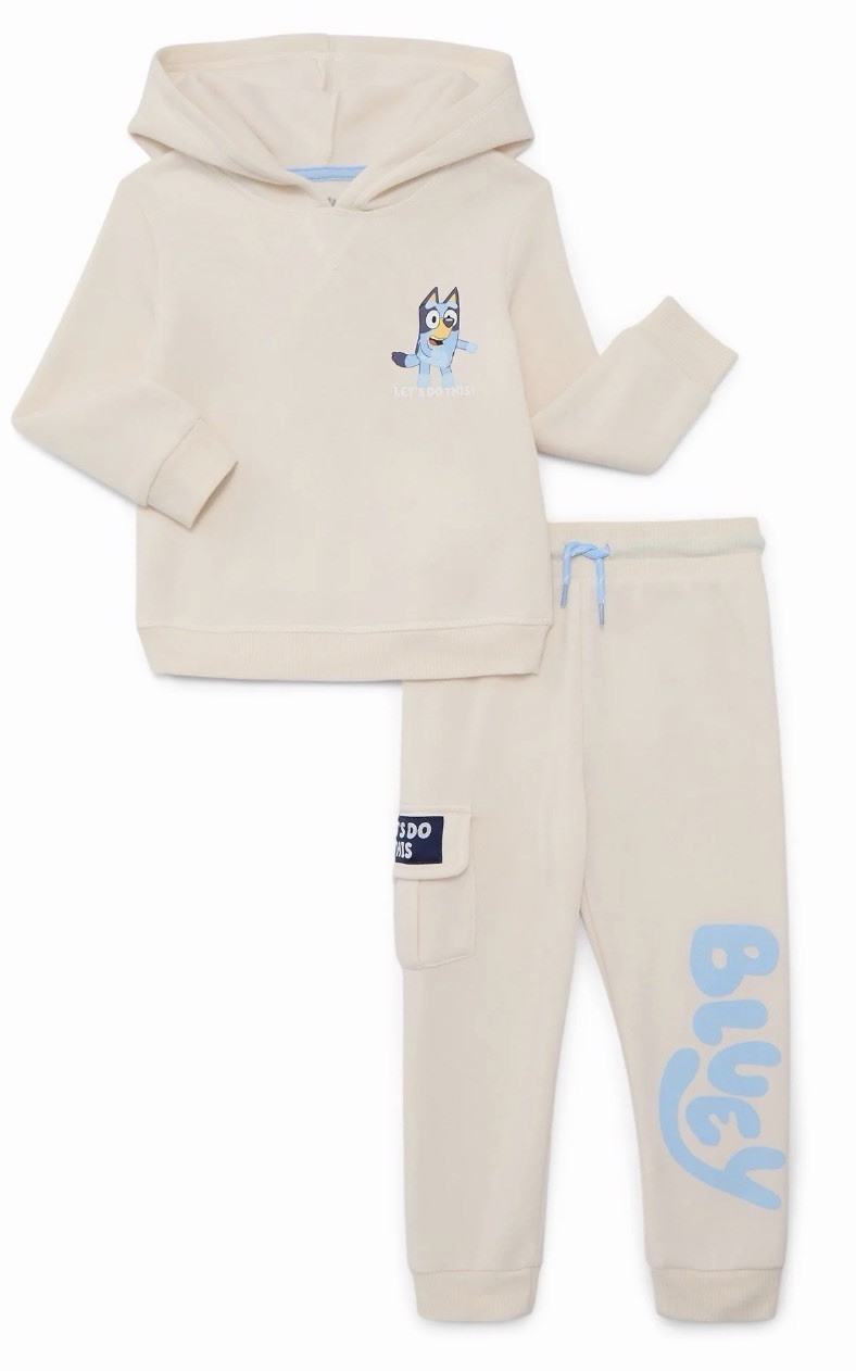Bluey 4T Unisex Toddler Outfit Graphic Hoodie And Jogger Pant Set 2-piece