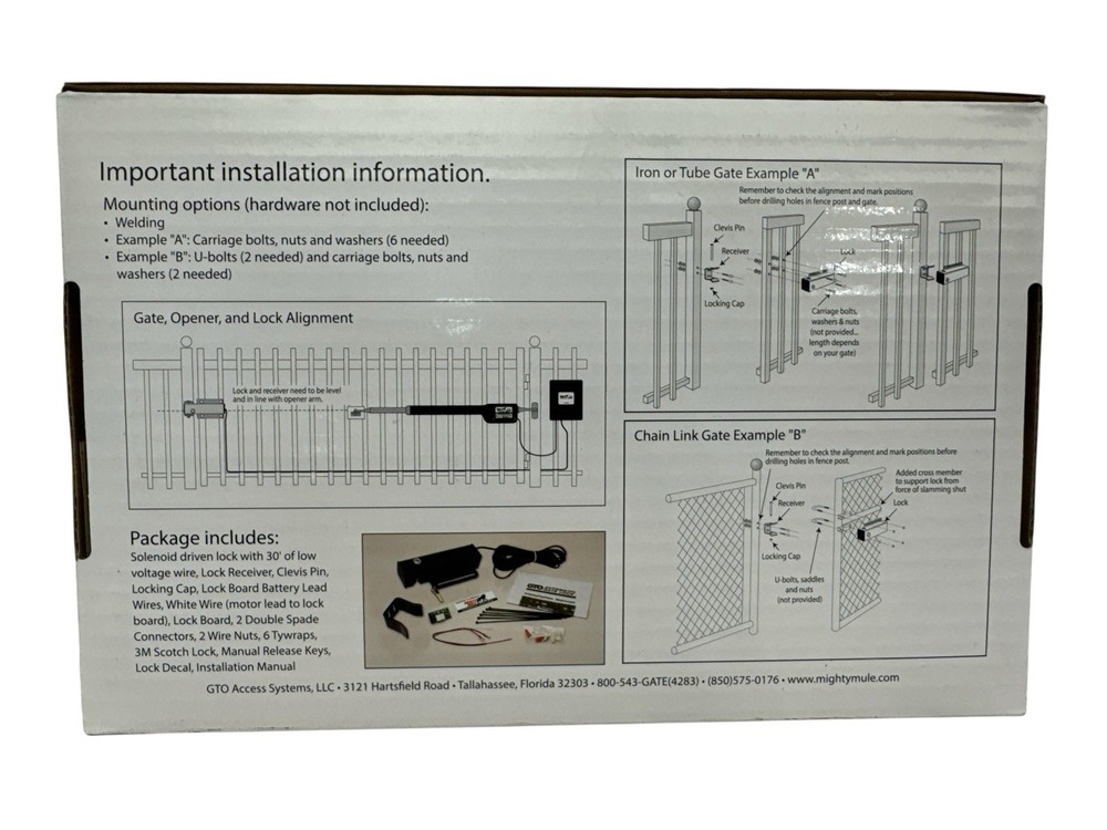 Mighty Mule Automatic Gate Lock FM143 New