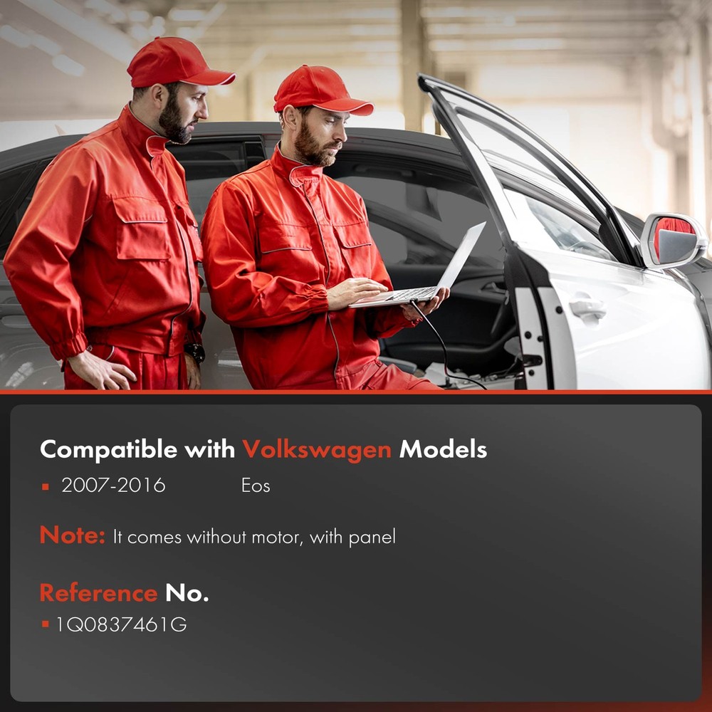 Front Left Side Power Window Regulator with Panel for Volkswagen Eos 2007-2016