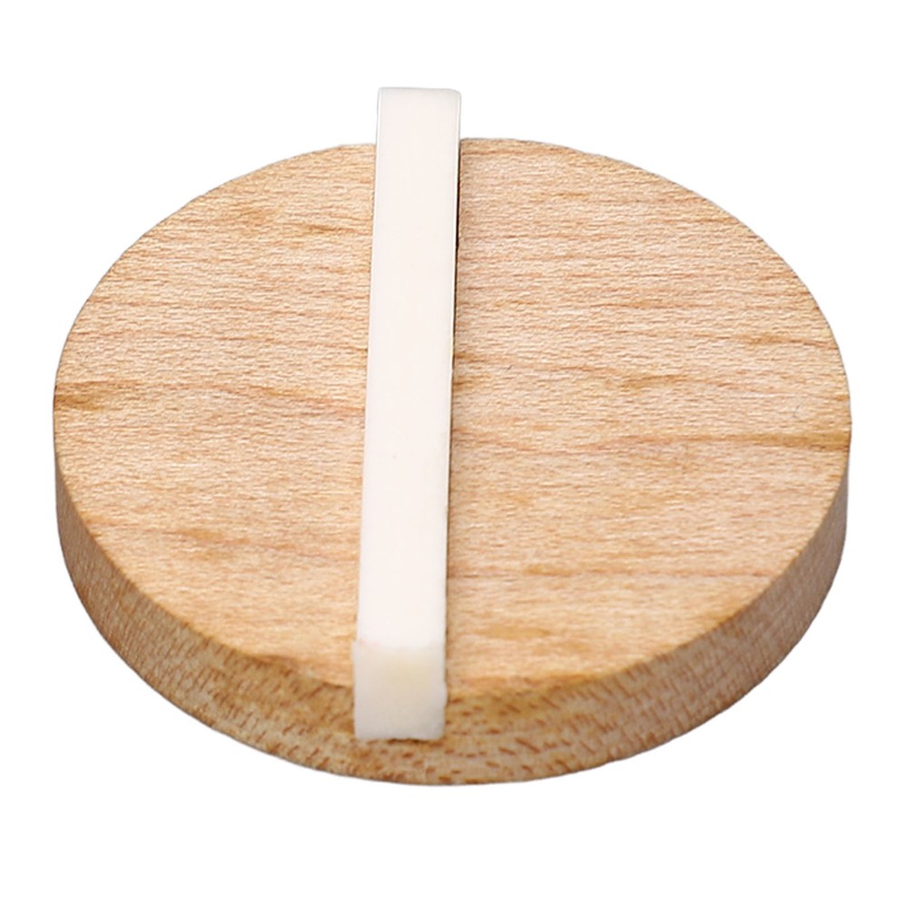 Guitar Resonator Biscuit Replacement Maple Wood Biscuit with Ox Bone Saddle WT