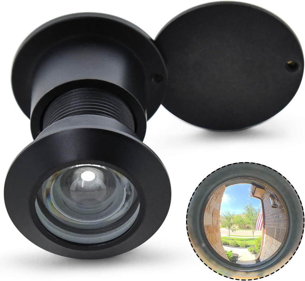 - Solid Brass Door Viewer Peephole, 220-Degree Security Peephole with Heavy Duty