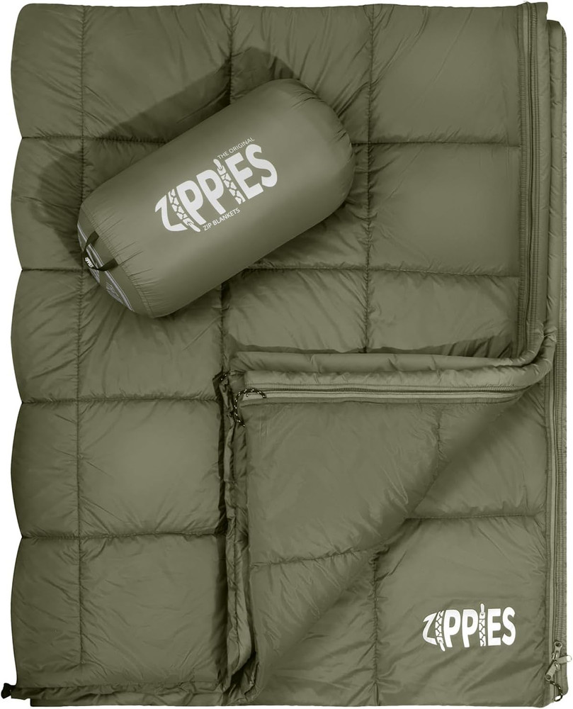 3M Thinsulate Puffy Camping Blanket - Warm, Waterproof & Versatile Queen Size