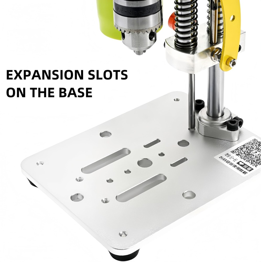 Electric Mini Benchtop Drill Press, 7 Speed Drilling Machine, Portable Tablet...