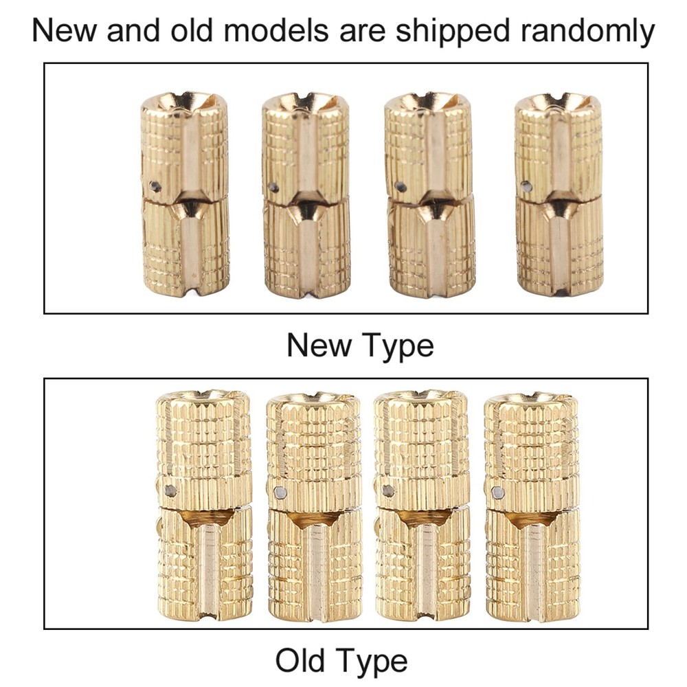 4Pcs/Pack 8mm Barrel Hinge, Box Hinges,Hidden Brass Barrel Hinges Concealed B...