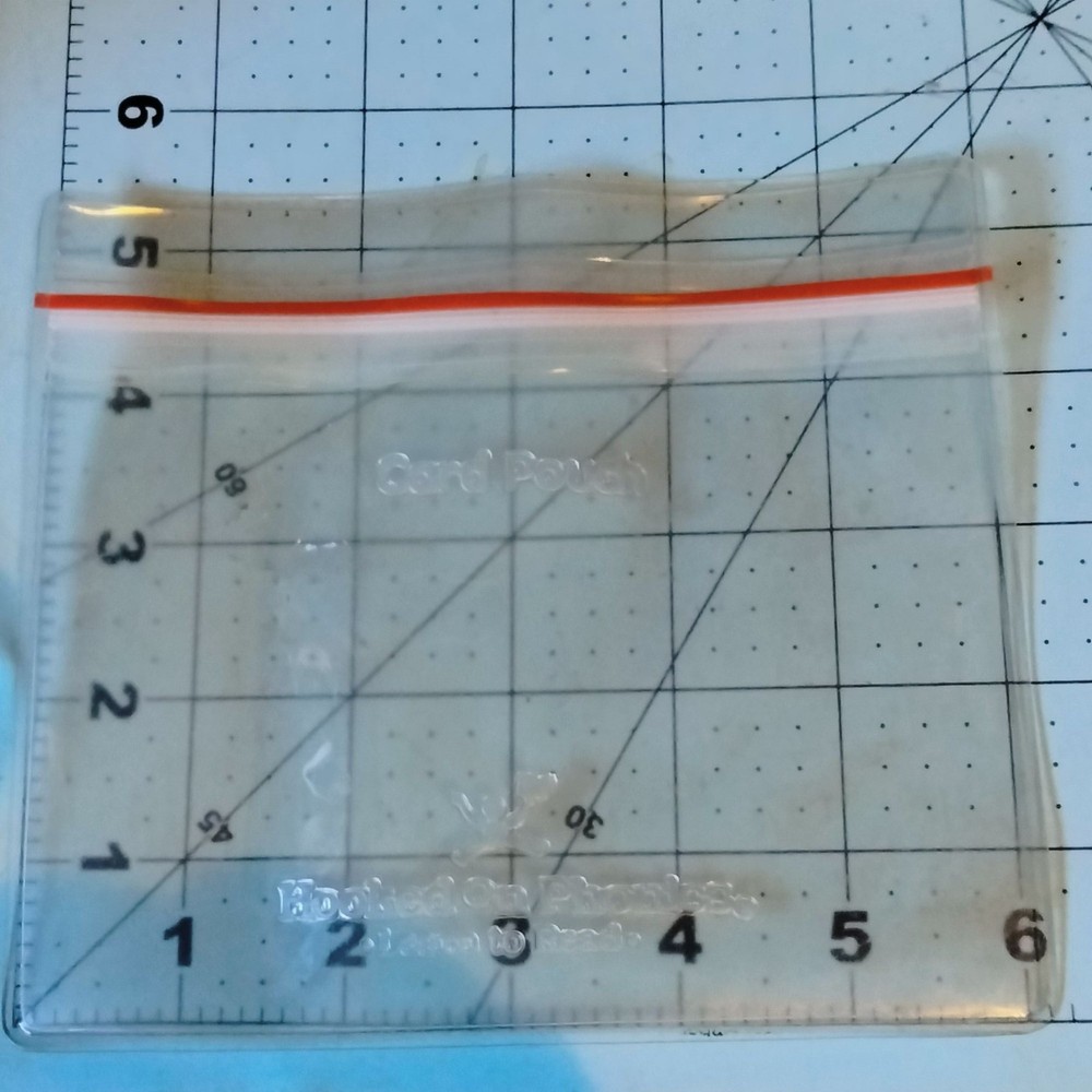 Hooked on Phonics Clear Plastic Card Pouch Replacement