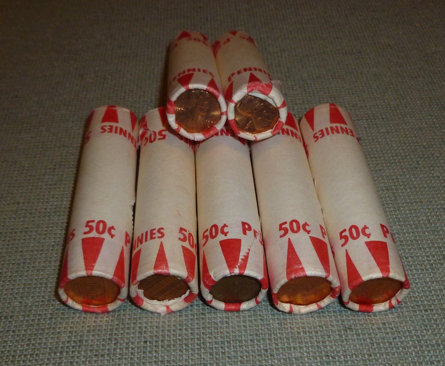 Pre-1983 Copper Cents from School Penny Drive