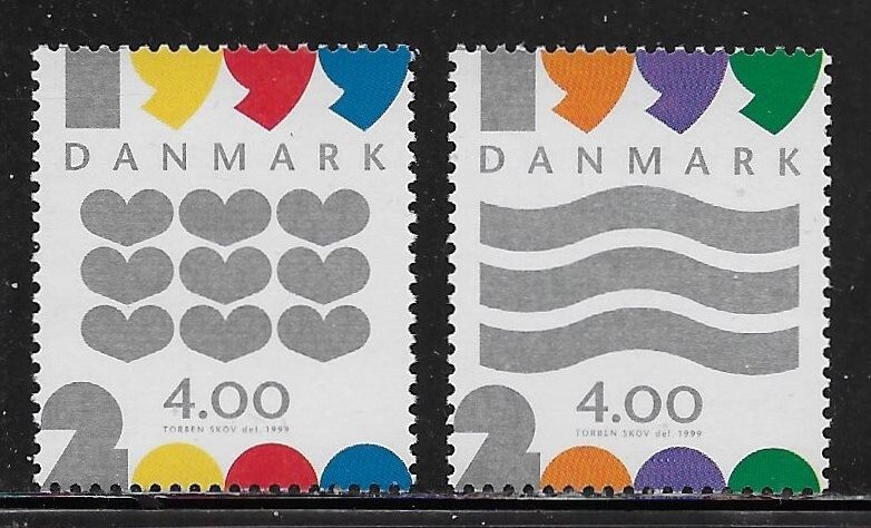 Denmark Scott #'s 1167 - 1168 MNH