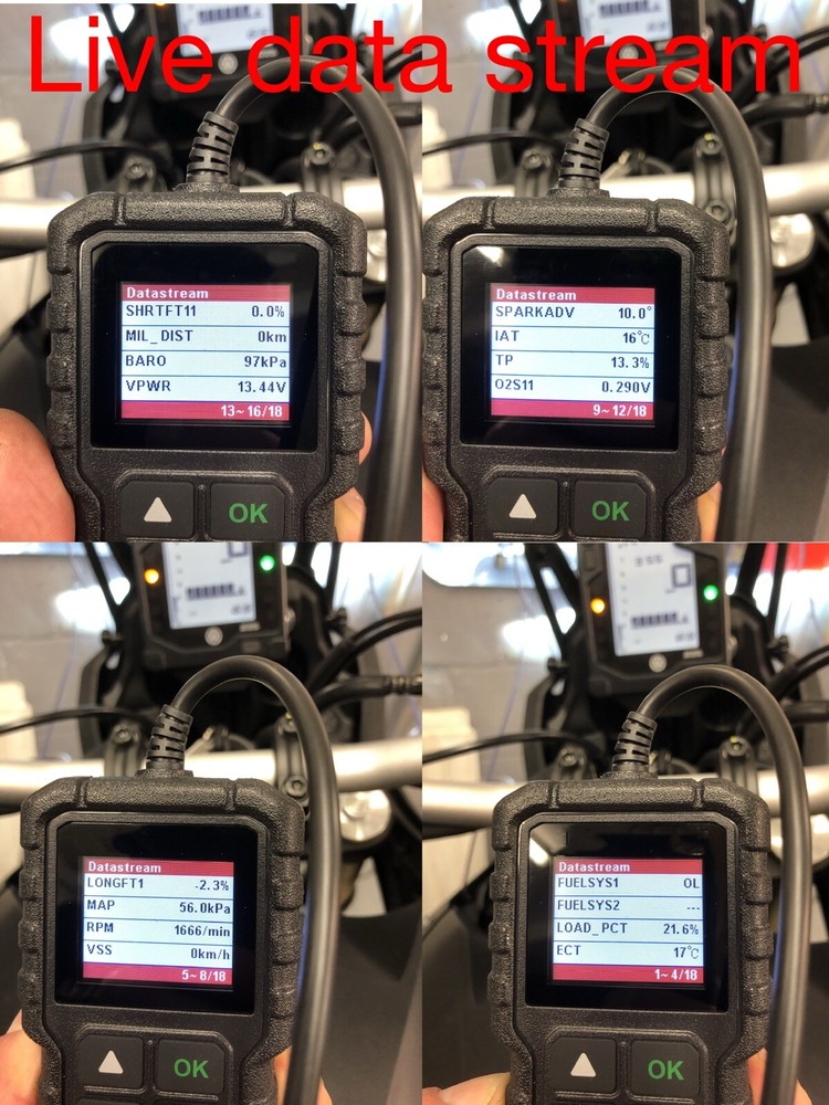 Yamaha FI, OBD2 fault code scanner diagnostic tool XSR 900 2022