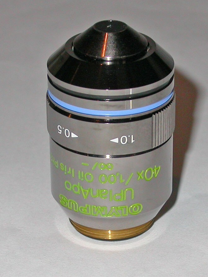 OLYMPUS UPLANAPO 40X PH3 OIL IMMERSION INFINITY CORRECTED OBJECTIVE