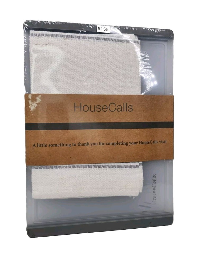 House Calls Kitchen Dish Towel & Cutting Board Set