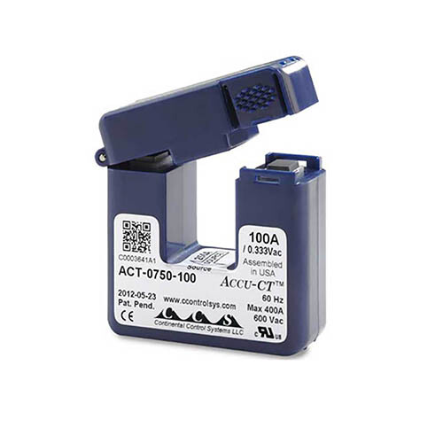 Onset T-ACT-0750-100 Accu-CT Split-Core Current Transformer, 100 Amp