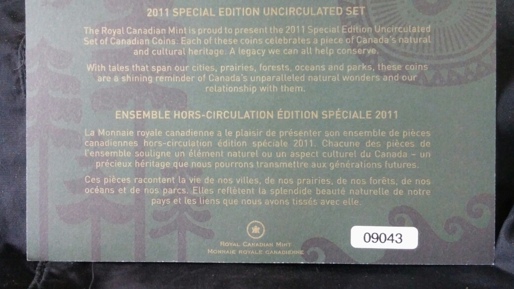 2011 Mint P.L. Set - UNC - Special Edition
