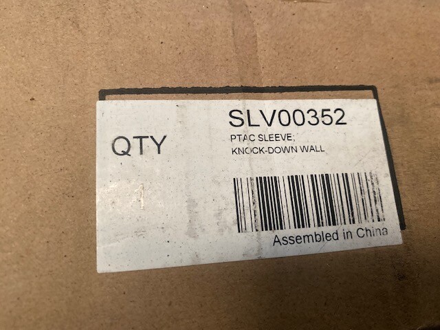 Trane SLV00352 Knock Down Wall