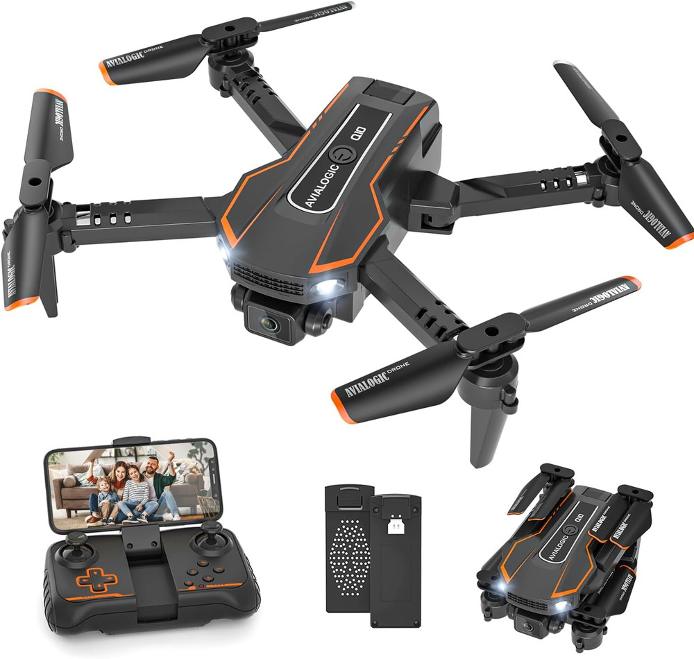 Mini Drone with Camera for Kids, Remote Control Helicopter, Safe Design, Long Fl