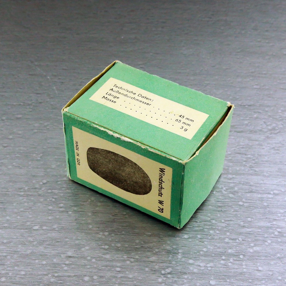 NOS / MINT, Windschutz W70 wind screen MICROPHONE Mikrofontechnik GEFELL ☆☆☆☆