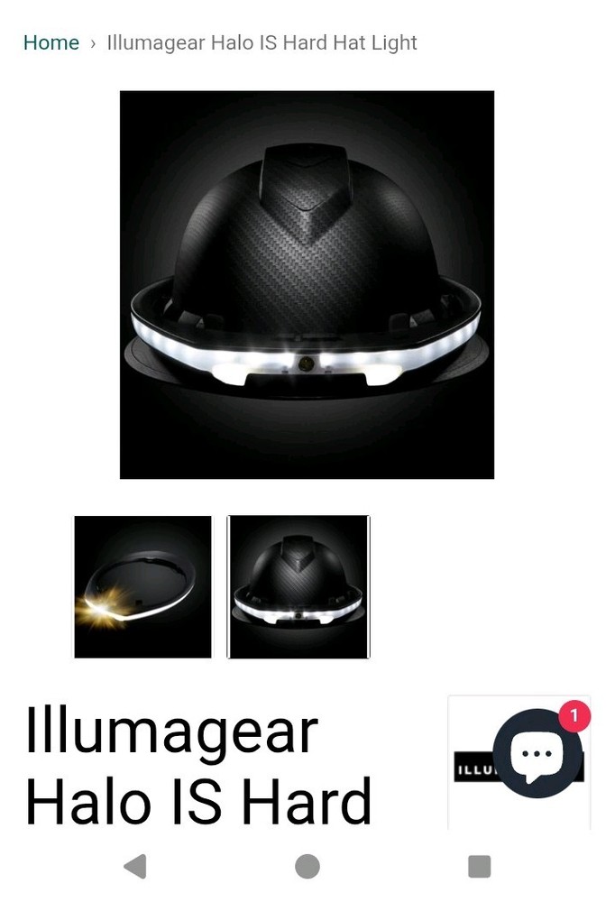 Halo L.E.D. Hardhat worklight