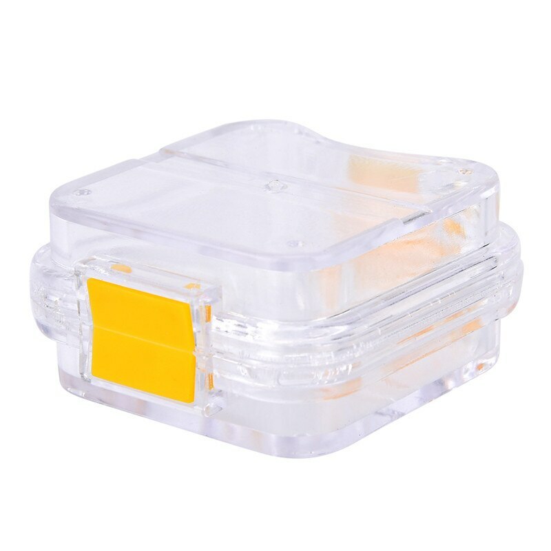 Clear Tooth Bath Box Case Dental False Teeth Storage Box With Hanging Net