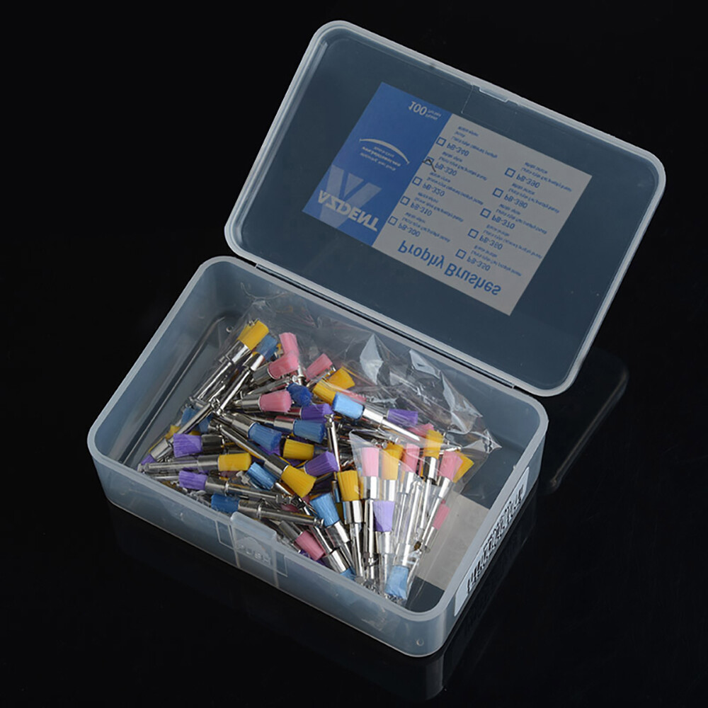 Dental Nylon Materials Closure Flat Polishing Polisher Prophylaxis Brushes