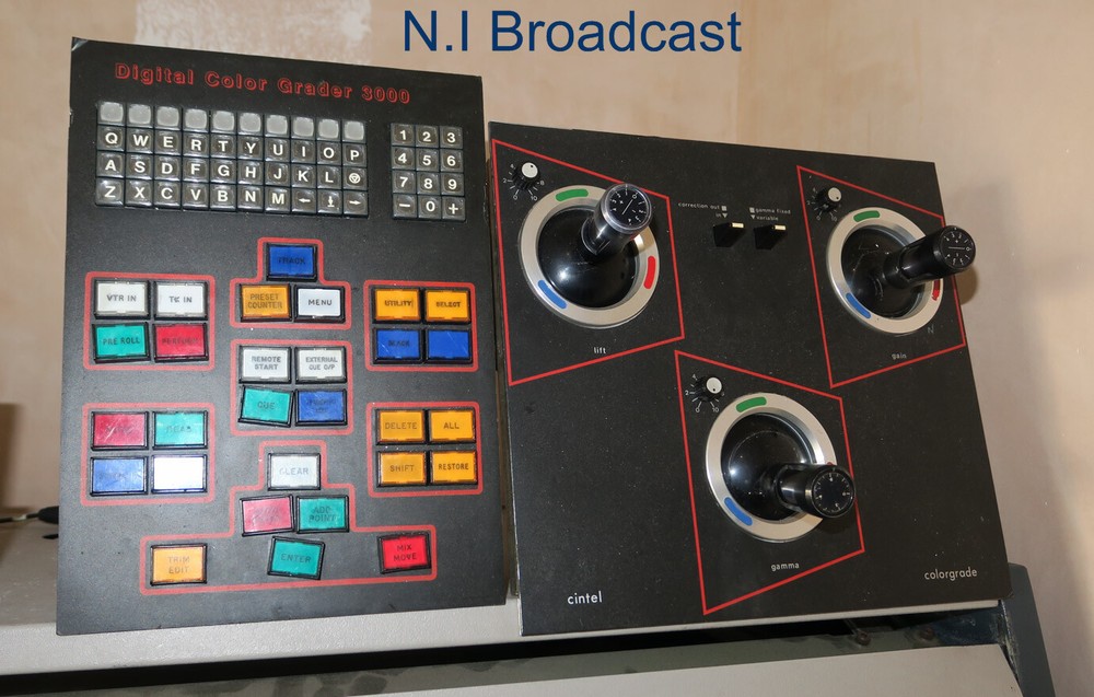 Rank cintel telecine remote panels / modules for desk all sold as shown include