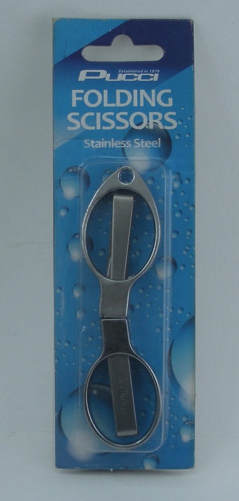 P-Line FS100SS Folding Scissors Stainless Steel