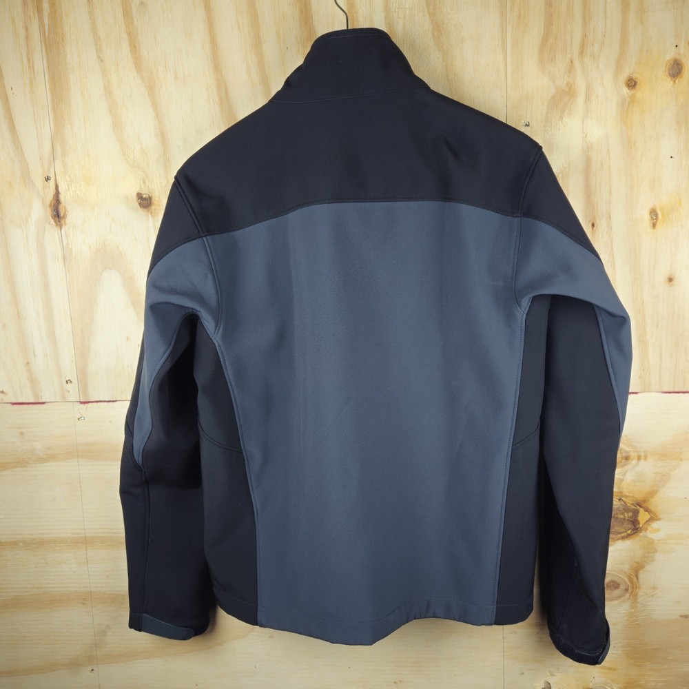 Tumi Tech Jacket Mens Small Softshell Water Resistant Fleece Lined Full Zip