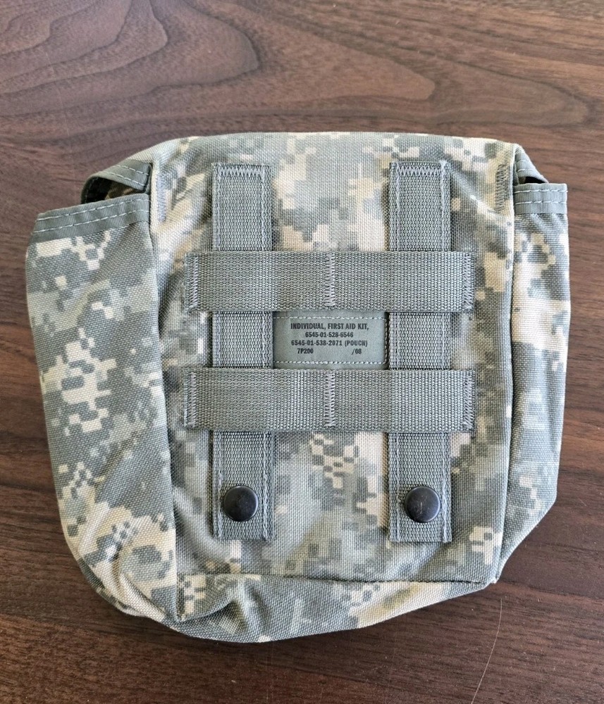 USGI Individual First Aid Kit Pouch IFAK ACU EXC