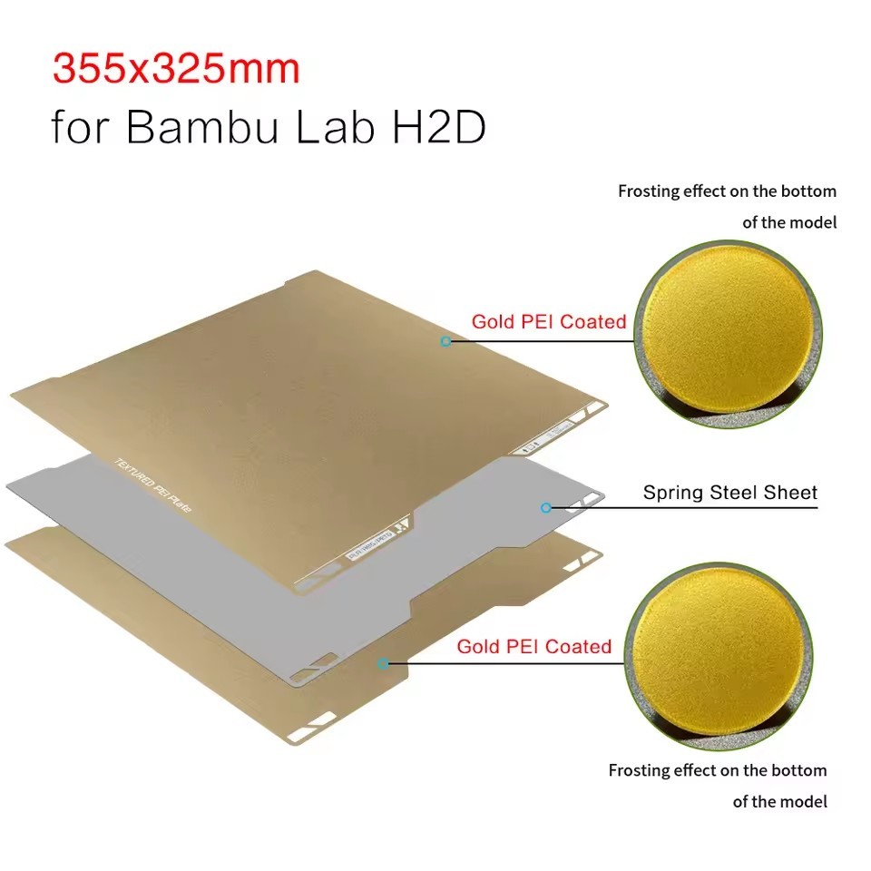 3D Printer for Bambu Lab H2D H2S Double-sided Build Plate Removal Handle Tool