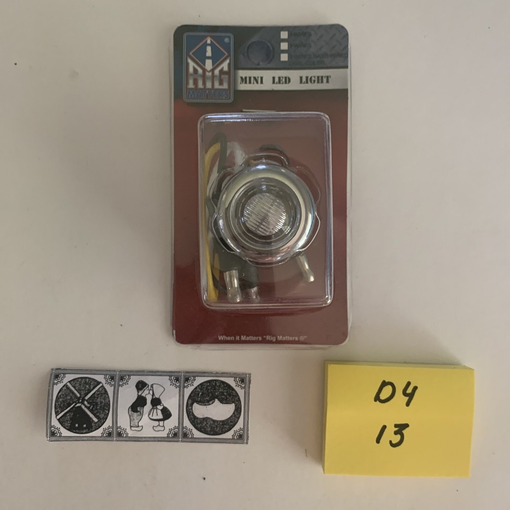 3/4" Mini Button Dual Color 2-LED RED/BLUE Marker Light