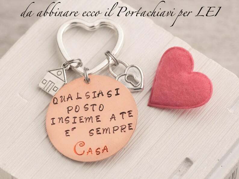 customizable home keychain with key charm