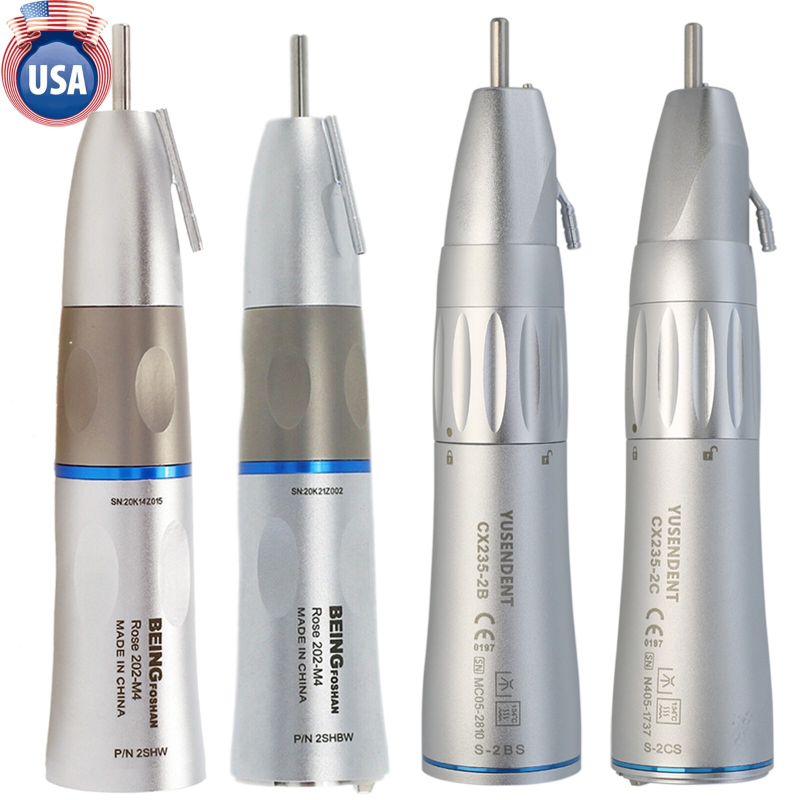 BEING COXO Dental Surgical Handpiece Straight 1:1 Implant Nose Cone Fiber Optic