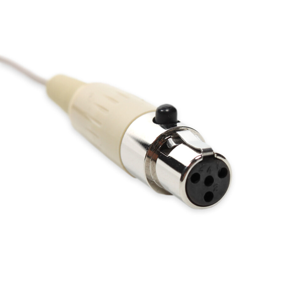 Mini Beige Single Hook Headset Mic For Shure Wireless Designed for Children