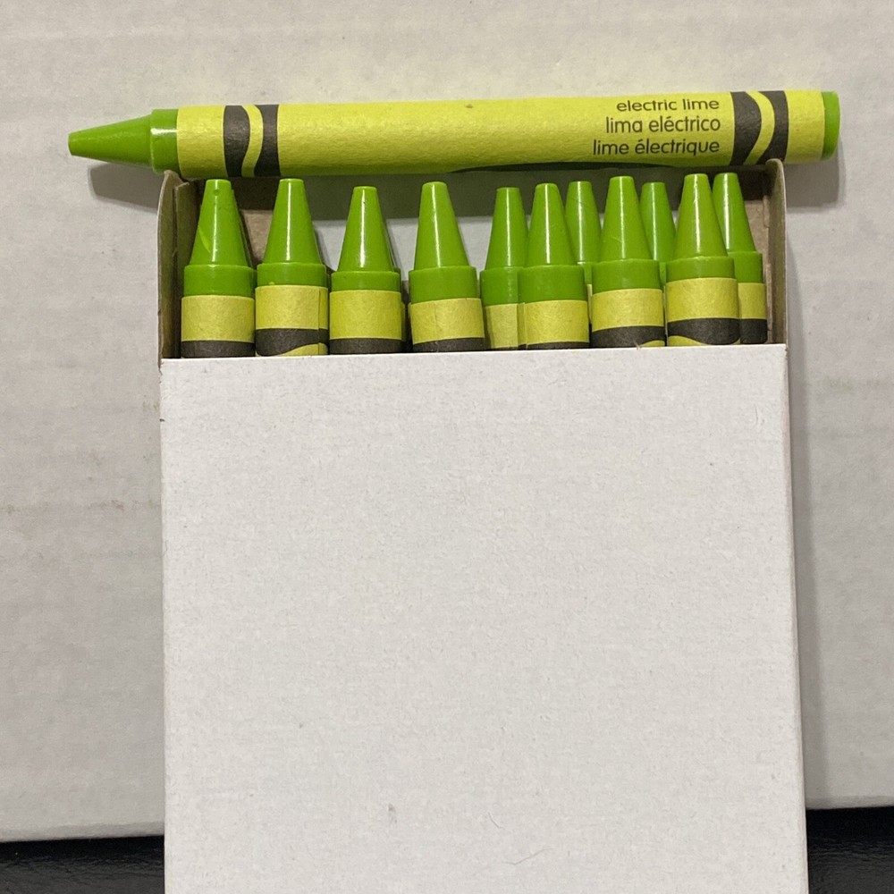 (16) Crayola Crayons (electric lime) BULK