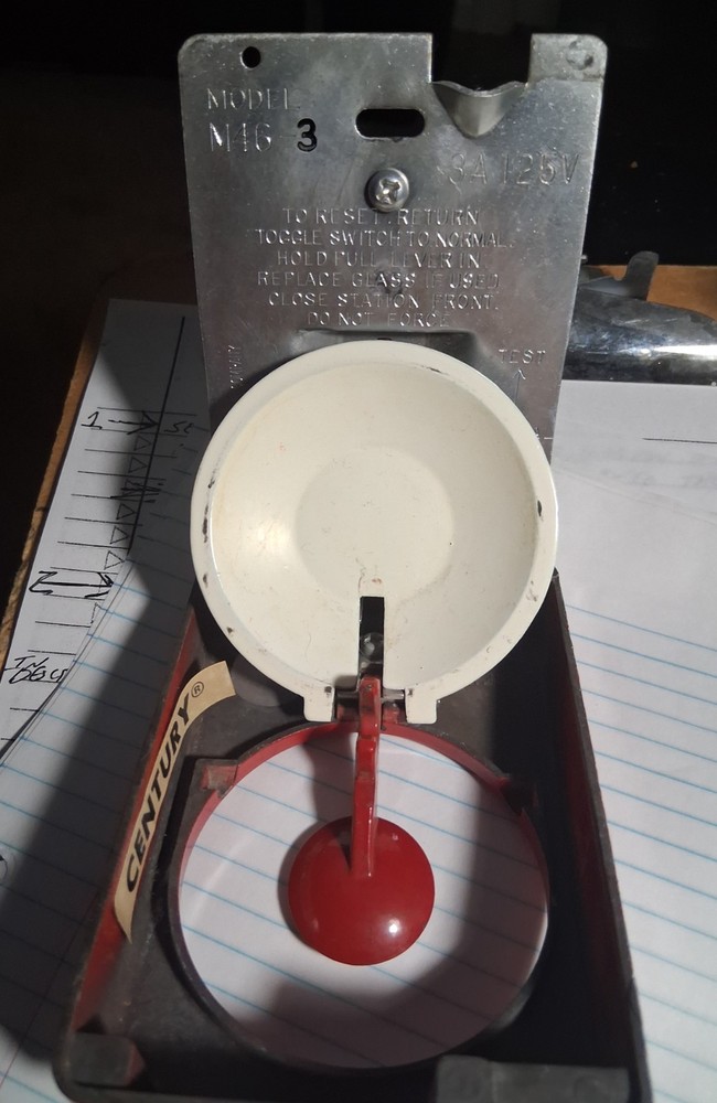 Vintage Gamewell Local Fire Alarm Pull Station