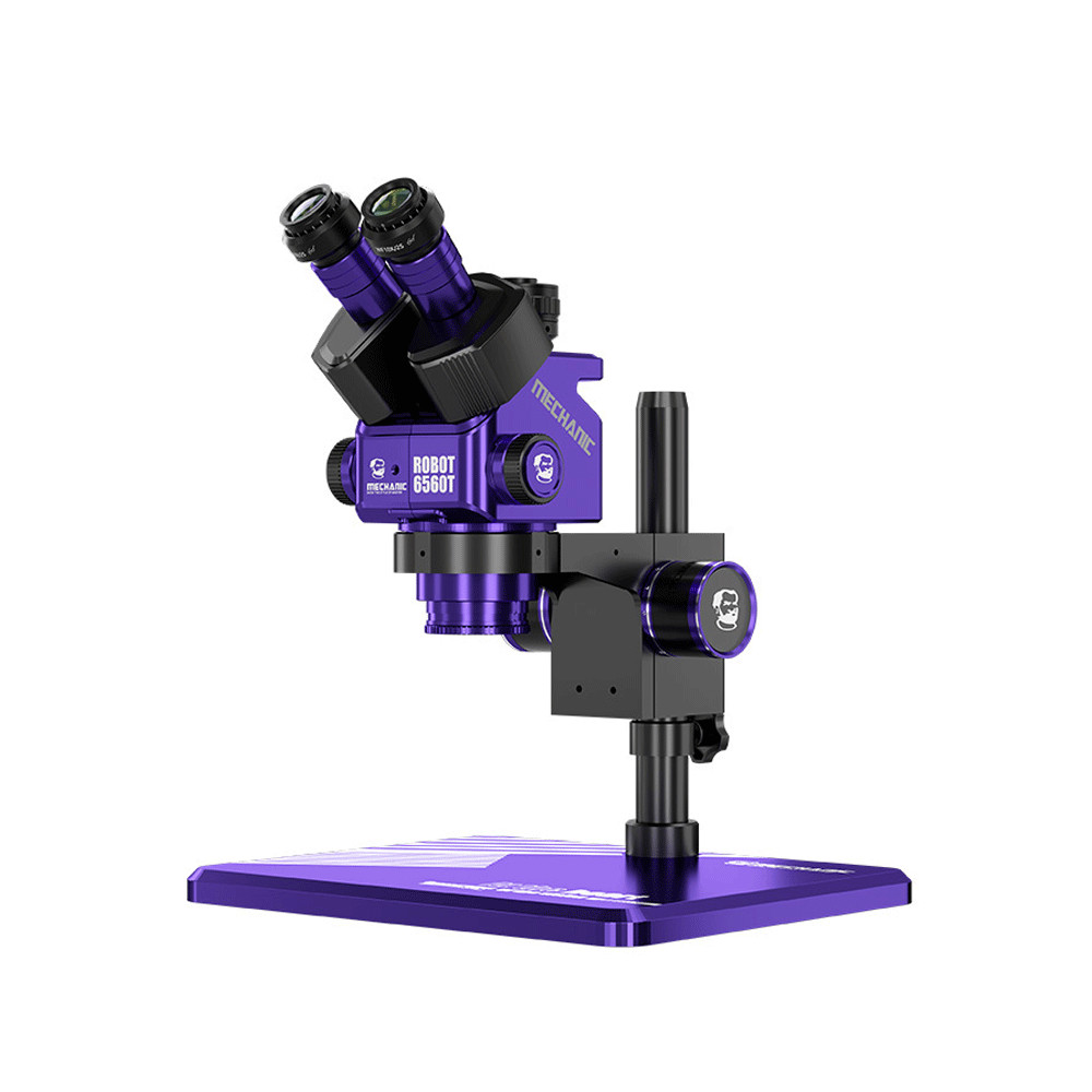 Mechanic Robot 6560T (3D Continuous Zoom) Trinocular Stereo Microscope