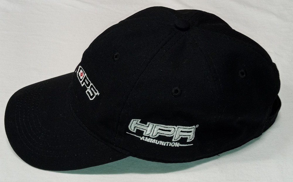 Black Ops Embroidered Six Panel Ball Cap Hook and Loop adjustable strap