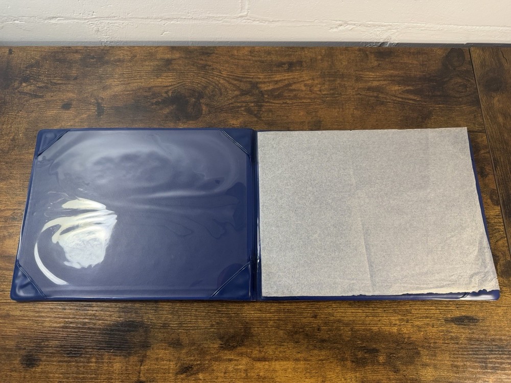 US Navy Certificate Folder Presentation Holder Vintage Blue Seal