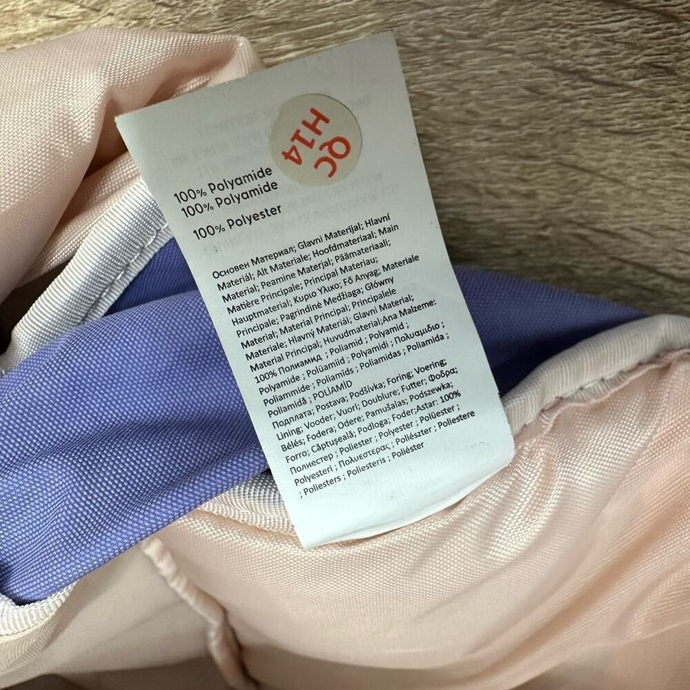 Kipling Live Light Backpack Solid Purple Multiple Padded Straps Zip Compartments