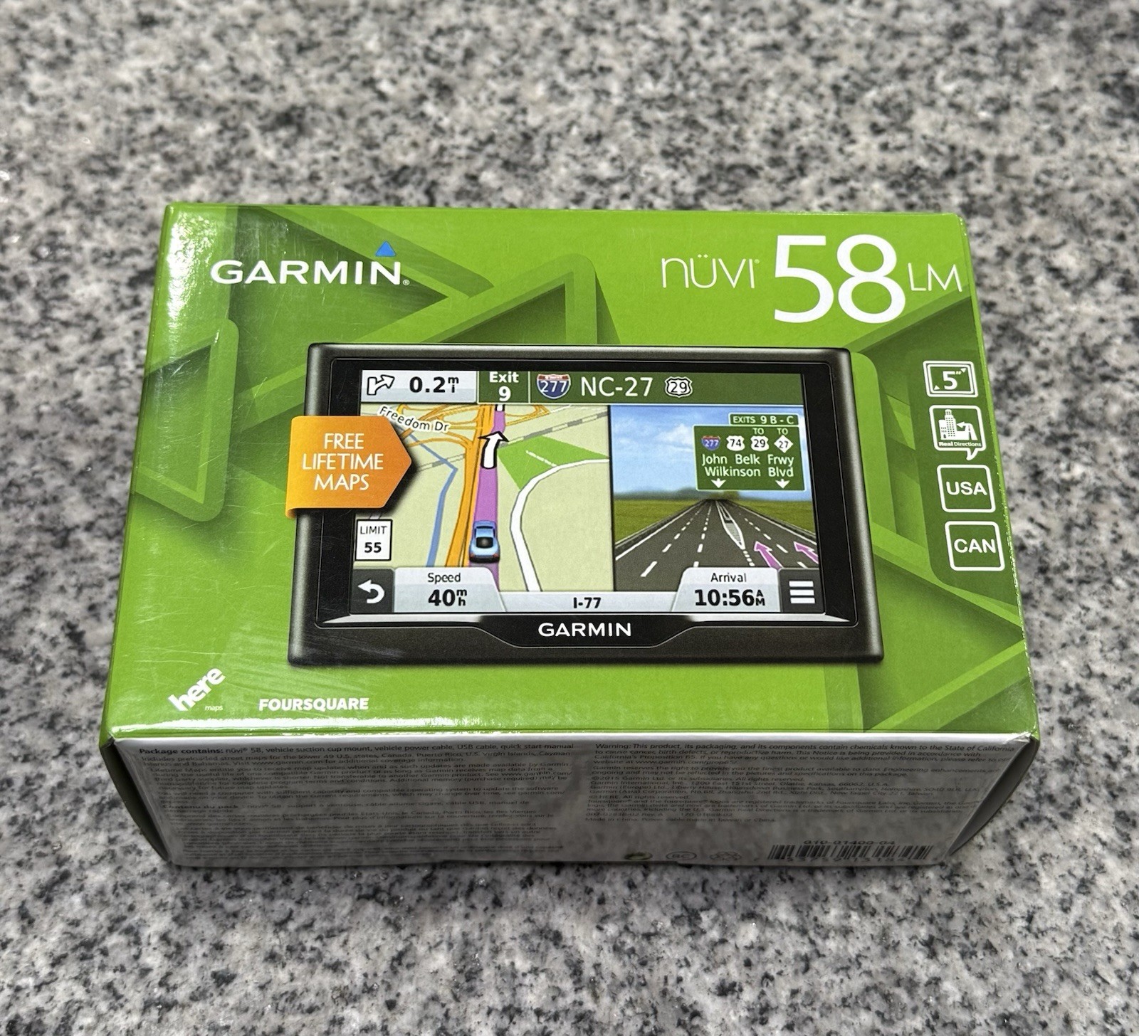 Garmin NUVI 58LM Automotive Mountable 5-inch GPS Navigator FAST SHIPPING