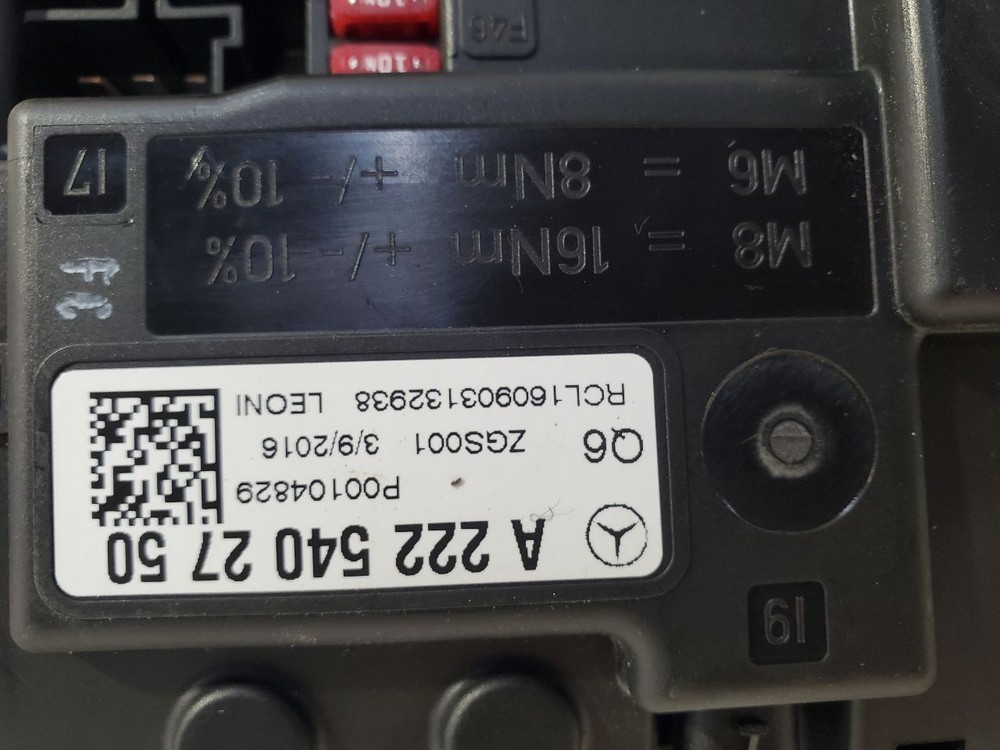 2017 Mercedes S550 OEM PDC Control Unit Module a0009001808