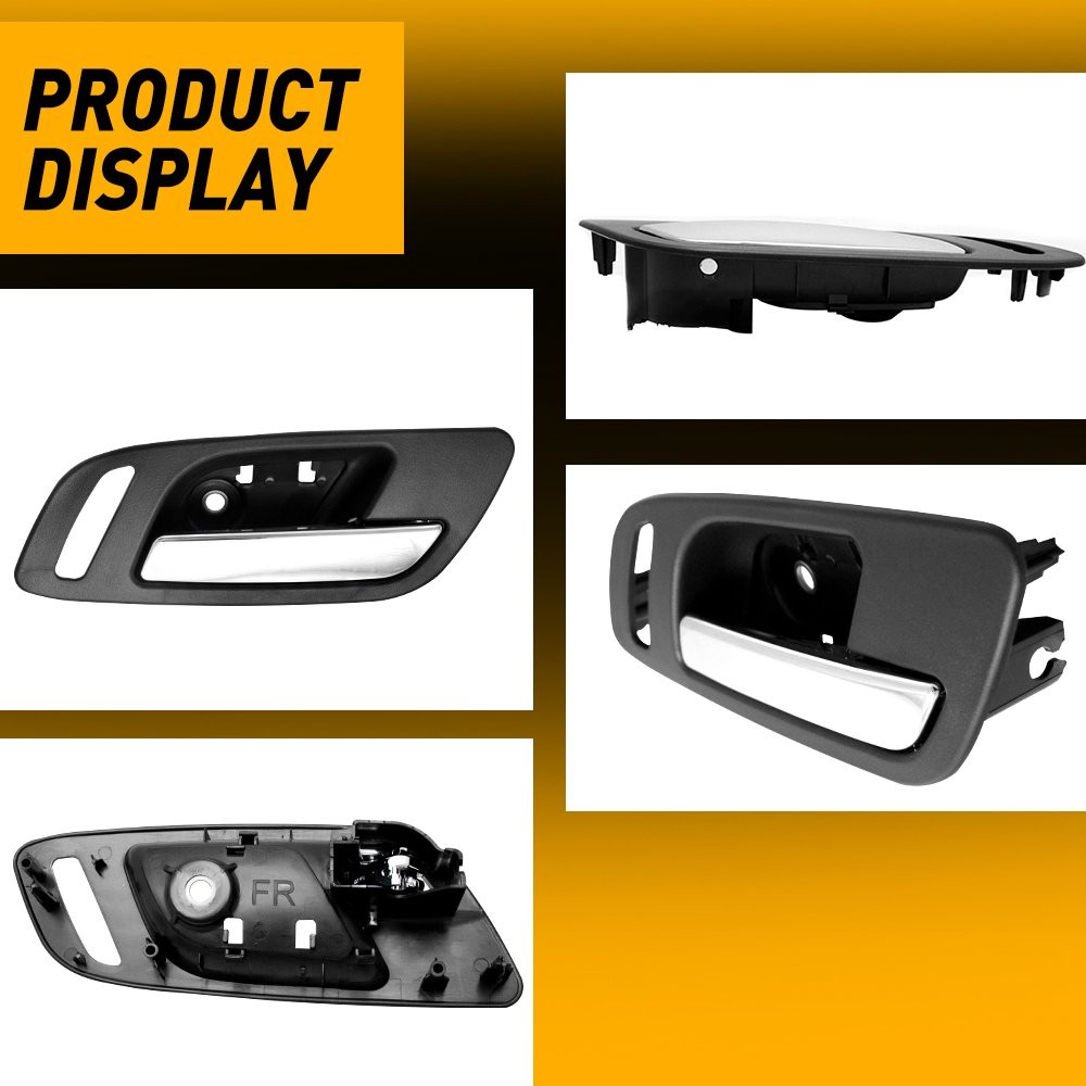 2PCS Front Interior Door Handle & Left Right Side For 2007-2013 Silverado GMC