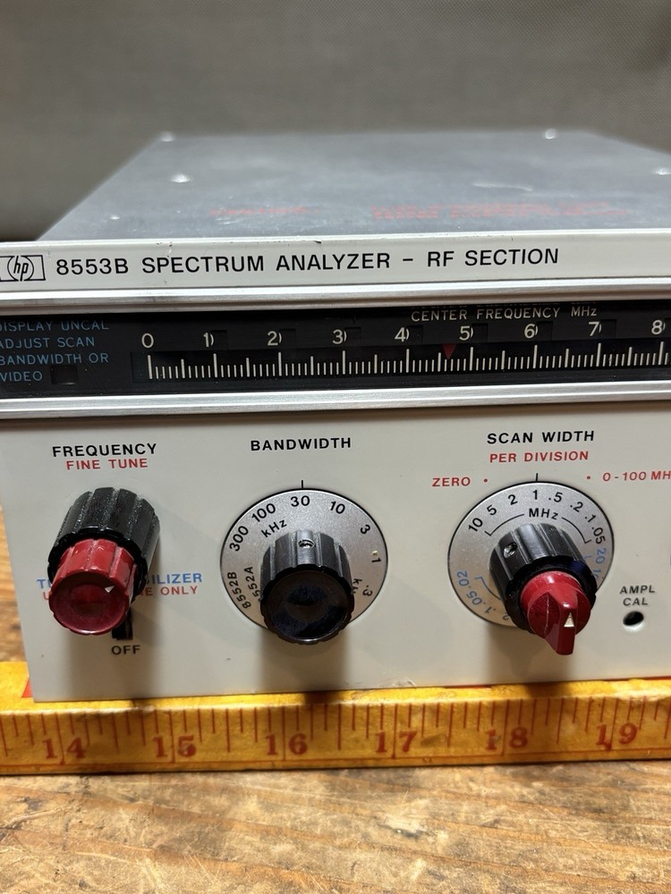 HP 8553B Spectrum Analyzer RF Section 141T Plug-In (original, clean, untested)