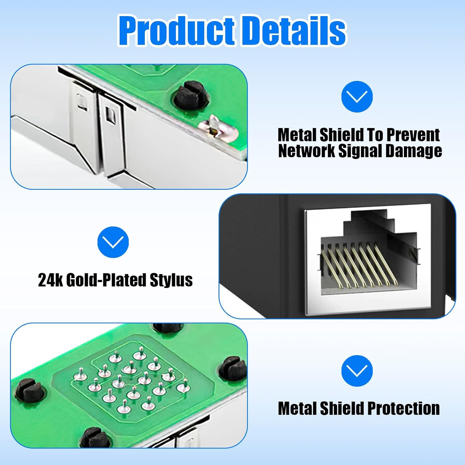 RJ45 Inline Coupler Cat7 Cat6 Cat5e Cat5 Ethernet LAN Network Cable Adapter Lot