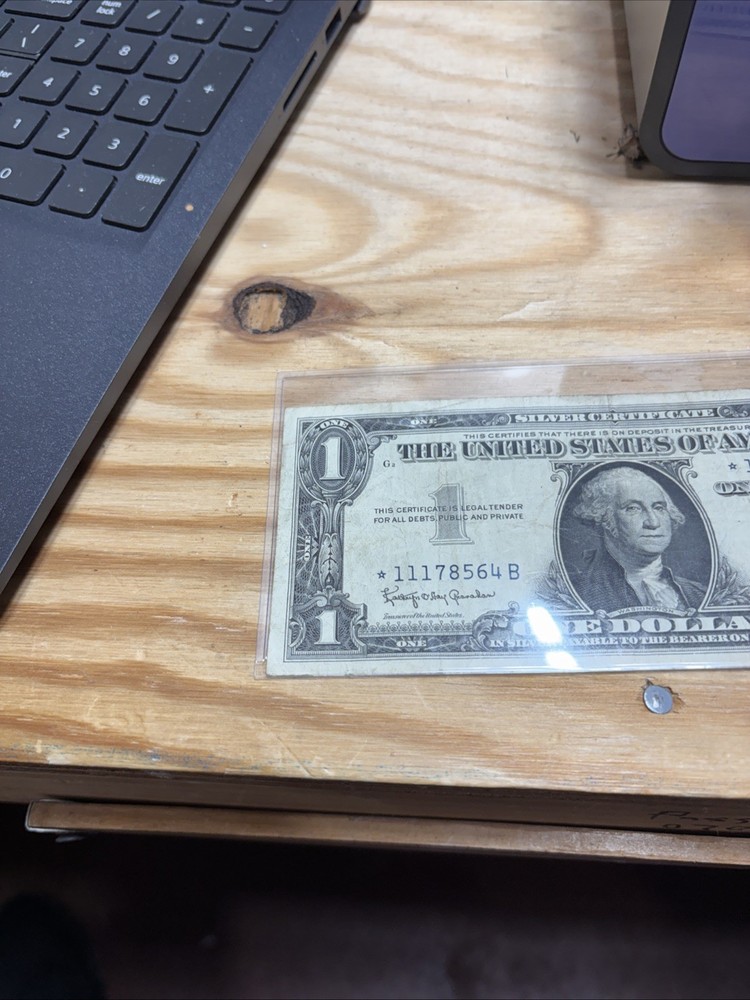 1957B Silver Certificates Star Note One Dollar Circulated Silver Certificate US