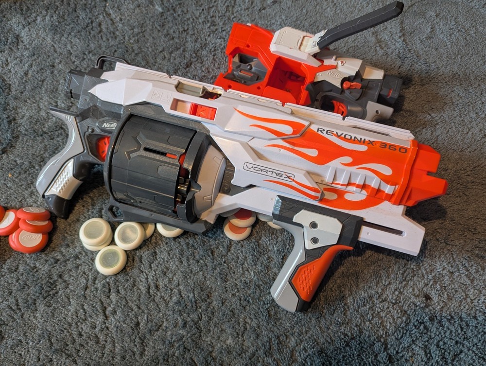 NERF Vortex REVONIX and DIATRON Blasters