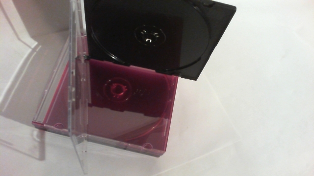 Plastic cd , dvd Cases ( mixed colors )