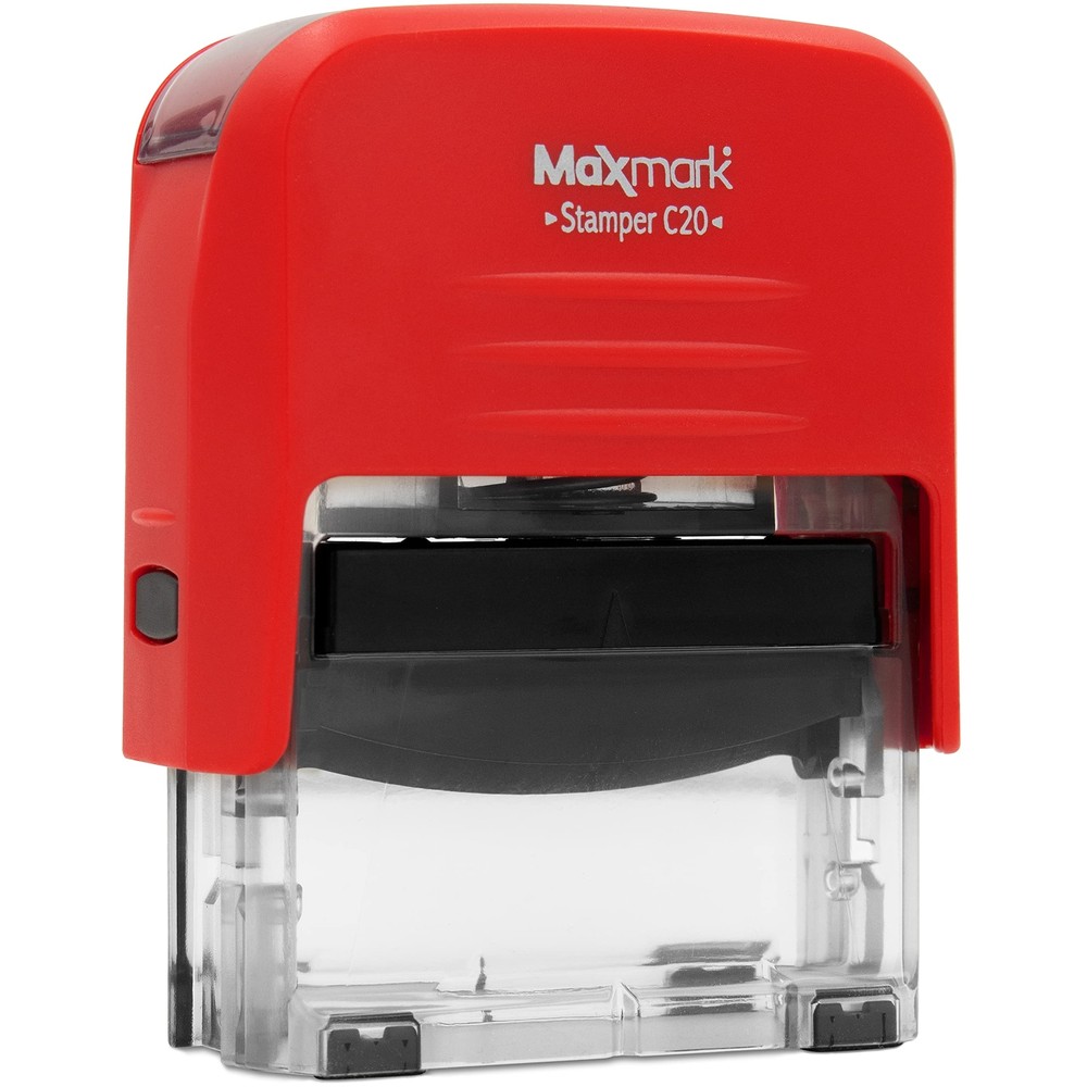 C.O.D. Self Inking Stamp Printer 20 with 2 Pads - Red Ink