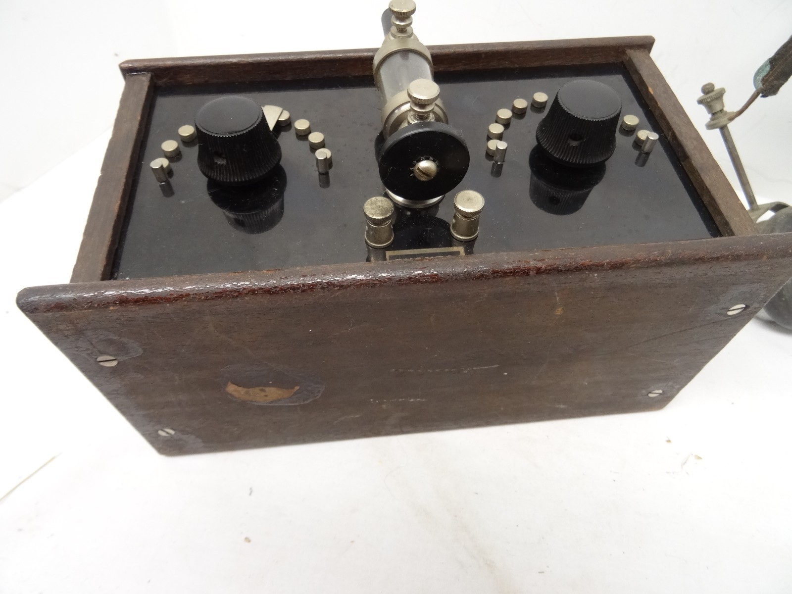 generalfone crystal radio rare with head phones