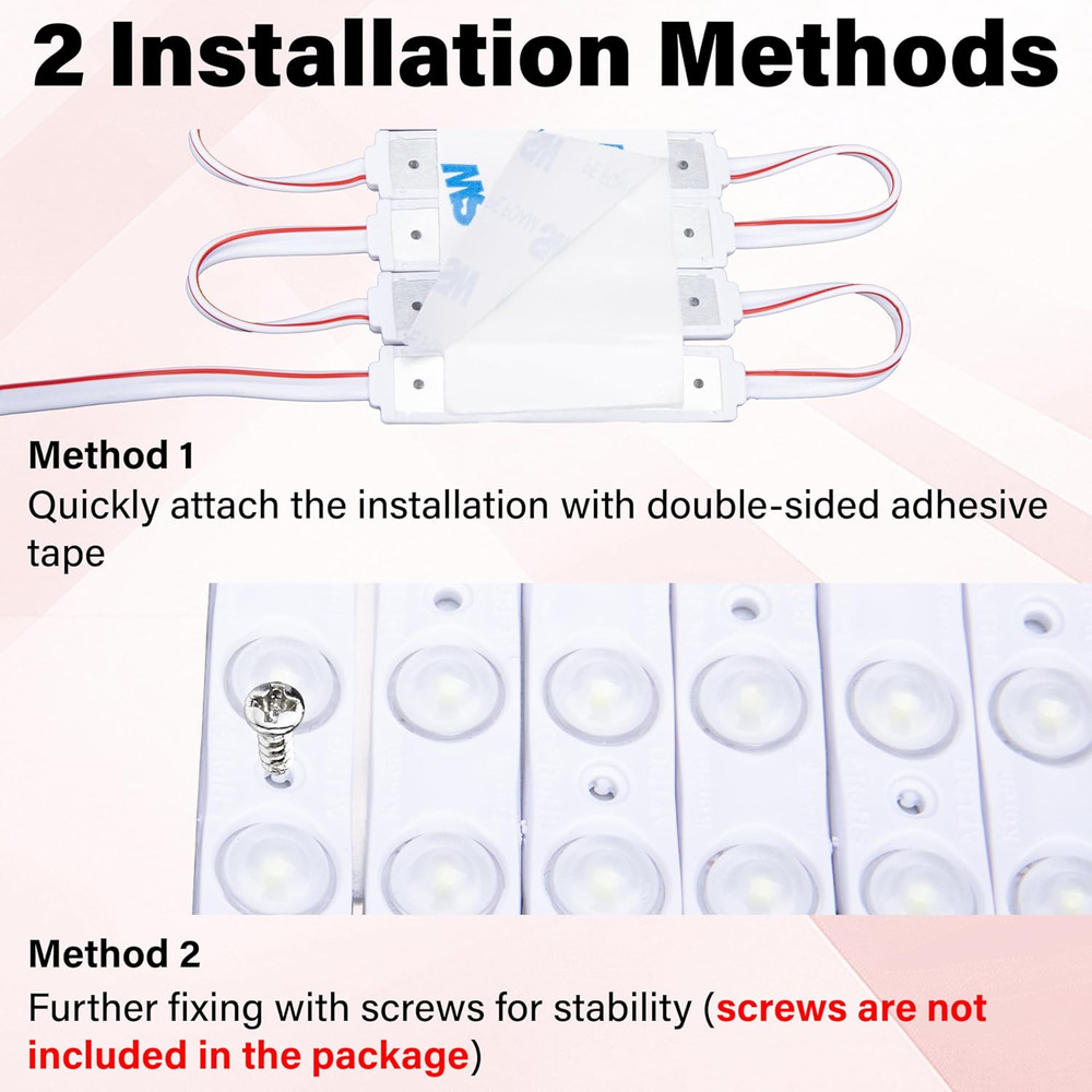 120 LED Van Interior Light Kit, 12V Cargo & Trailer Ceiling Lights, White