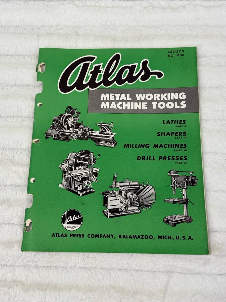Atlas Metal Working Machine Tools Catalog No M50
